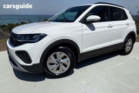 White 2024 Volkswagen T-Cross Wagon 85Tfsi Life