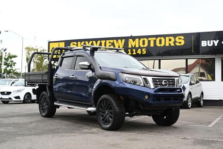 Blue 2018 Nissan Navara Dual Cab Utility St-X (4X4) (Sunroof)