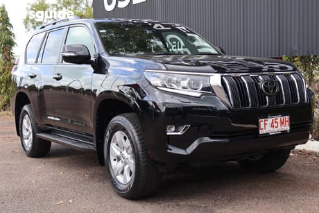 Black 2023 Toyota Landcruiser Prado Wagon Gxl Flat Tailgate