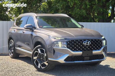Grey 2023 Hyundai Santa FE Wagon Elite Crdi (Awd)