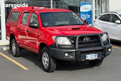 Red 2010 Toyota Hilux Ute Tray SR
