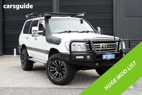 White 2007 Toyota Landcruiser Wagon Vx (4X4)