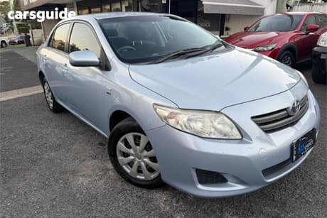 Blue 2009 Toyota Corolla Sedan Ascent