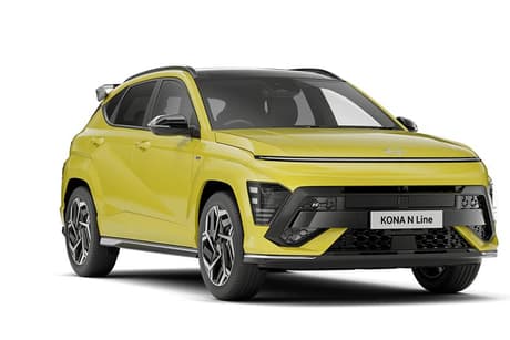 Yellow 2026 Hyundai Kona Wagon Hybrid Elite N Line