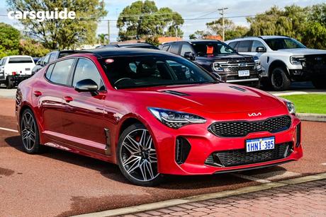 Red 2022 Kia Stinger Sedan Gt (Black Leather)