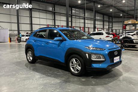 Blue 2020 Hyundai Kona Wagon Active (Fwd)
