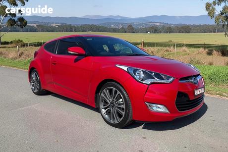 Red 2016 Hyundai Veloster Coupe +