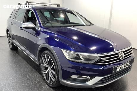 Blue 2018 Volkswagen Passat Wagon Alltrack 140 Tdi