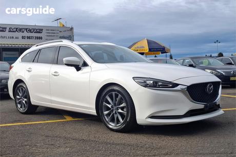 White 2022 Mazda 6 Wagon Sport