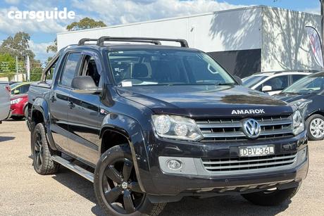 Black 2014 Volkswagen Amarok Ute Tray TDI420 HIGHLINE DUAL CAB 2H MY13 U