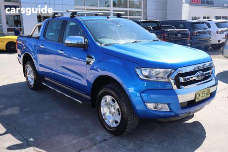Blue 2017 Ford Ranger Dual Cab Utility Xlt 3.2 (4X4)