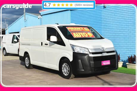 White 2022 Toyota HiAce Van Lwb