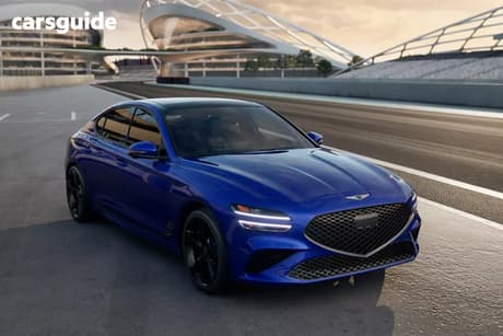 Blue 2025 Genesis G70 Sedan 3.3T Sport Lux