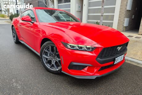 Red 2024 Ford Mustang Fastback Ecoboost