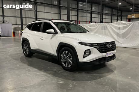 White 2022 Hyundai Tucson Wagon Elite (Awd)