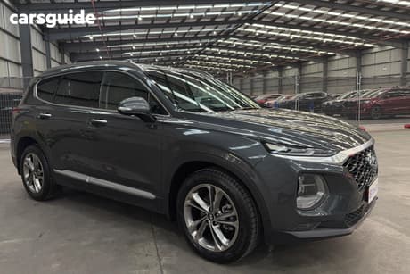Grey 2018 Hyundai Santa FE Wagon Highlander Crdi Satin Awd