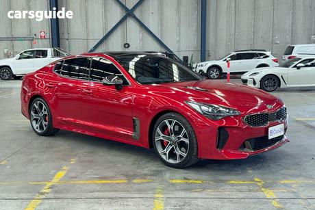 Red 2018 Kia Stinger Sedan Gt (Black Leather)