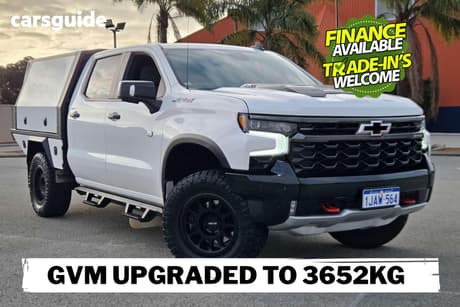 White 2024 Chevrolet Silverado Crew Cab Pickup 1500 Zr2