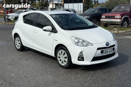 White 2012 Toyota Prius C Hatchback Hybrid