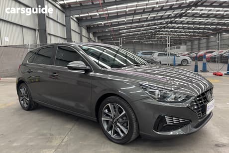 Grey 2021 Hyundai I30 Hatchback Elite