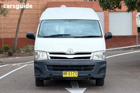 White 2012 Toyota HiAce Van Slwb