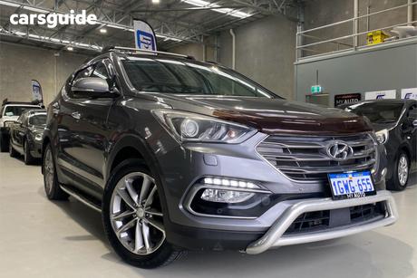 Grey 2016 Hyundai Santa FE Wagon Highlander Crdi (4X4)