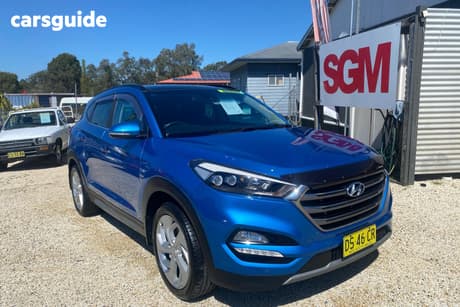Blue 2017 Hyundai Tucson Wagon Highlander (Awd)