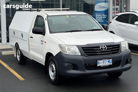 White 2015 Toyota Hilux Ute Tray WORKMATE