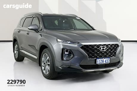 Silver 2020 Hyundai Santa FE Wagon Elite Crdi (Awd)
