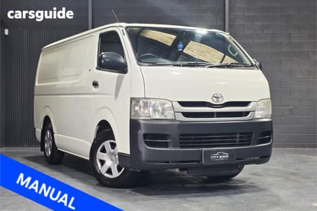 White 2010 Toyota HiAce Van Lwb