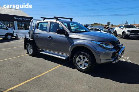 Grey 2017 Mitsubishi Triton Dual Cab Utility Glx Plus (4X4)