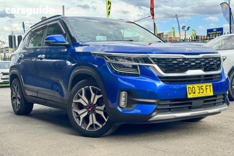Blue 2020 Kia Seltos Wagon Gt Line (Awd)