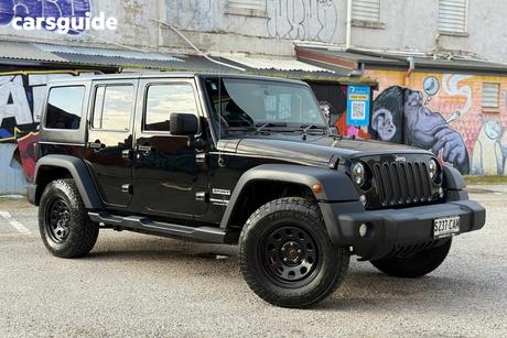 Black 2017 Jeep Wrangler Unlimited Softtop Sport (4X4)