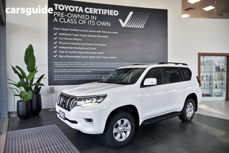 White 2022 Toyota Landcruiser Prado Wagon Gxl
