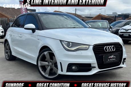 White 2014 Audi A1 Hatchback Sportback 1.4 Tfsi Sport