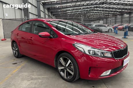 Red 2018 Kia Cerato Sedan Sport