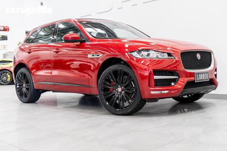 Red 2016 Jaguar F-Pace Wagon 35T R-Sport