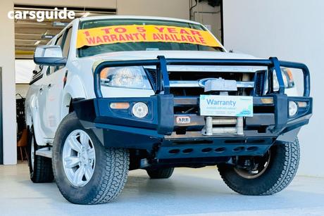 White 2011 Ford Ranger Dual Cab Pick-up Xlt (4X4)