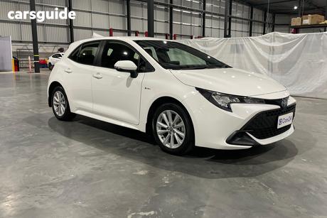 White 2024 Toyota Corolla Hatchback Ascent Sport Hybrid