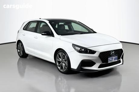 White 2020 Hyundai I30 Hatchback N Line Premium