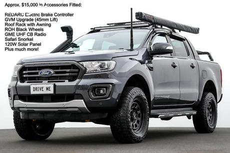 Grey 2021 Ford Ranger Double Cab Pick Up Wildtrak 3.2 (4X4)