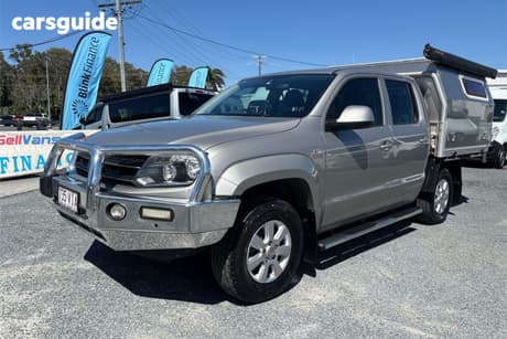 Beige 2014 Volkswagen Amarok Dual Cab Utility Tdi420 Trendline (4X4)