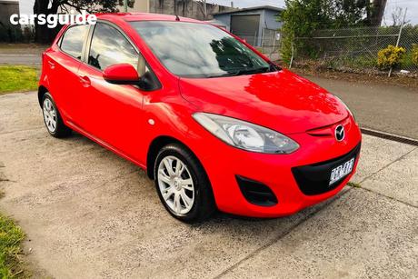 Red 2012 Mazda 2 Hatchback Neo