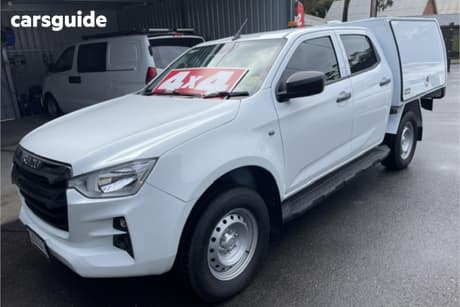White 2022 Isuzu D-MAX Crew Cab Utility Sx (4X4)