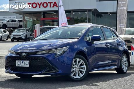 Blue 2022 Toyota Corolla Hatchback Ascent Sport