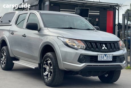 Silver 2016 Mitsubishi Triton Dual Cab Utility Glx