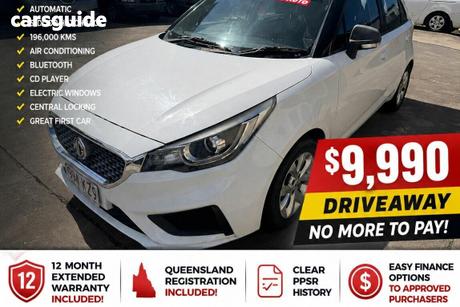 White 2019 MG MG3 Hatchback Core