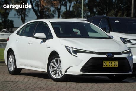 White 2024 Toyota Corolla Hatchback Ascent Sport Hybrid