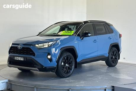 Blue 2023 Toyota RAV4 Wagon Xse (Awd) Hybrid Premium Paint