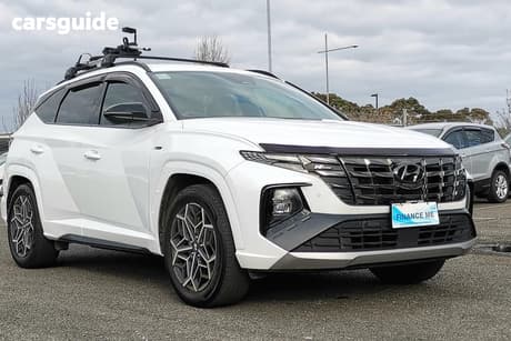 White 2021 Hyundai Tucson Wagon Elite N Line (Fwd)